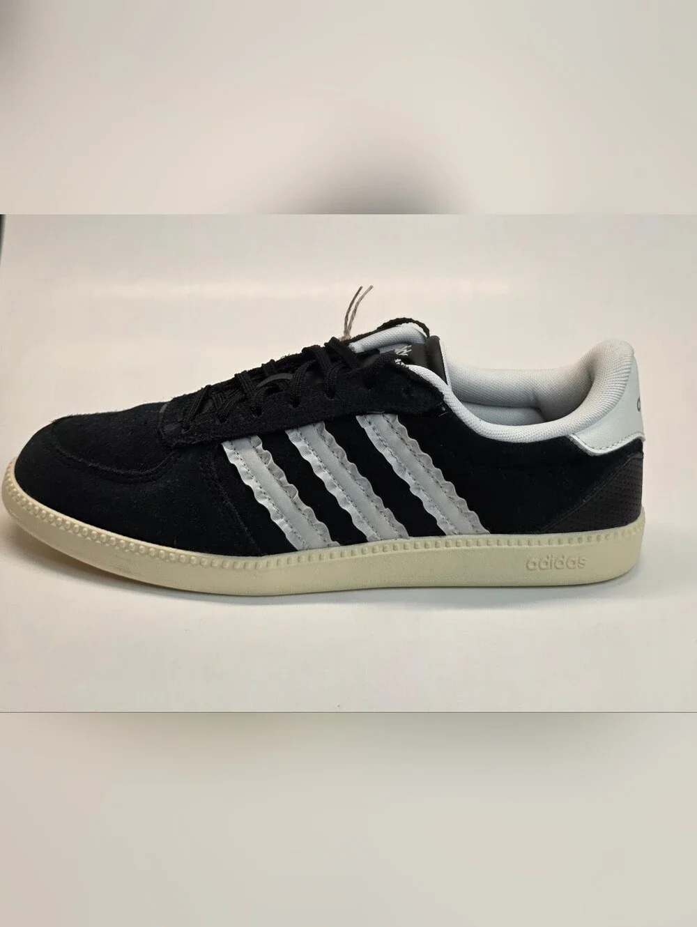 New adidas Breaknet Sleek Black Sneakers White Stripes  Women's Size 9